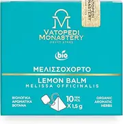 Organic Lemon Balm Tea with Aromatic Organic Herbs from Mount Athos (Melissa Officinalis) - 15g