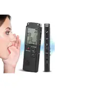 32GB Digital Voice Activated HD Sound Recorder with Playback Keys Lock Device Phone Recording