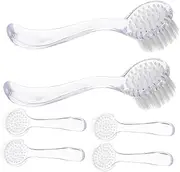 ARTSEWPLY Facial Cleansing Brush 6pcs Nail Brush Set Nail Dust for Manicure and Professional Use
