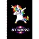 Alexandria - Dabbing Unicorn personalized named Notebook: Personalized Dabbing Unicorn notebook For Girls Who Love Unicorns - Cute Rainbow Unicorn, Cu