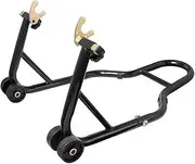 Fit for Motorbike 850lbs Rear Stand Black Tools Motorcycle Stand Adjustable Fork Spool Paddock Swing Arm Rear Wheel Lift