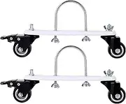 Oil Filled Radiator Caster Wheel 2Pcs 360° Swivel Heavy Duty Caster Wheels for Electric Heater U-Shaped Hook Carbon Steel Casters