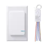 Thinkbee Wireless Light Switch and Receiver Kit, Mini Remote Control Switch w