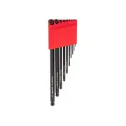 Hex L-Key Set Ball End Durable Manganese Phosphate 10-Pcs (1.3-10 mm) w/ Holder