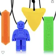 Tuxepoc Sensory Necklaces - 4 Pack, Brand New