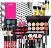 Professional Makeup Set,MKNZOME Cosmetic Starter Kit With Storage Bag Portable Travel Make Up Palette Birthday Xmas Gift Set Full Sizes Eyeshadow Face Powder Lip Gloss for Teenage & Adults (26 pcs)