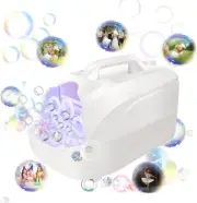 Bubble Machine Automatic Bubble Blower 5000+ Bubbles Per Minute with 2 Speeds