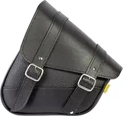 [Dowco] Willie & Max By - Triangulated Swingarm Bag For Harley-Davidson Softail Motorcycle - UV Protection - Maintenance Free Synthetic Leather - Black - Up To 9L Capacity [ 59776-00 ]