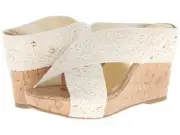 Madden Girl Nautic platform wedge sandal 4"heels sz 8 Med NEW