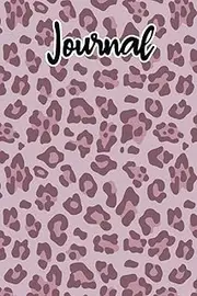 Mauve Spotted Mauve Leopard Journal: Lined paper, 6"x9", Soft Paperback