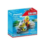 全新 PLAYMOBIL 71205 CITY LIFE 救援摩托車 PM71205