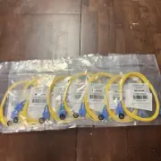 8 Lot Belkin SC/SC Duplex Single Mode Patch Cord 5M Fiber Cable 8.3/125 16ft