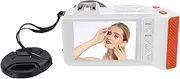 4K 70MP FHD Digital Camera with Dual Screens, Autofocus F1.8 DSLR Camera with WiFi Instant Sharing, 50X Digital Zoom, Fill Light (White)