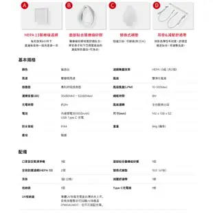 LG樂金 第二代 口罩型 空氣清淨機 AP551AWFA  (質感白) LG口罩型空氣清