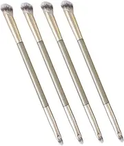 [Generic] 4pcs Concealer Brush Foundation Brush for Liquid Makeup Double Ended Makeup Brushes Eyeshadow Brush Double Sided Makeup Brush Nose Contour Brush Eyeshadow Smudge Brush Plastic