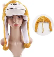 Funny Hats Monkey Costume Hat Cartoon Hats Childrens Hat Fun and Active Atmosphere Hat Animal Hat Cartoon Props Monkey Hat Hats for Childrens Costume Hat Cap Chocolate/1153