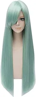 GOOACTION 80cm Long Green Hair Anime Cosplay Wig the Seven Deadly Sins Elizabeth Liones Costume Hair