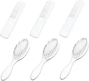 OFFIGAM 3Sets Hair Brush Newborn Scalp Massager Combs Soft Hairbrush for Gentle Hair Care for Boy Girl and Present for Showers