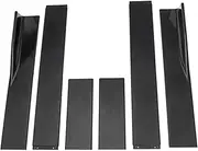Universal Side Skirt Extension Kit Rocker Splitter Winglet Wing Compatible for Honda Civic SI EX LX Coupe Sedan Car Styling 78.7" / 86.6"(86.6 Black)