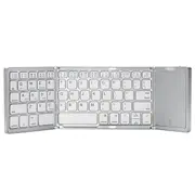 TODO Folding Bluetooth Wireless Keyboard Touchpad BT 5.1 Mac Windows Android - Silver