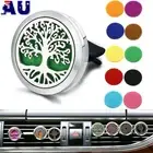 Stainless Steel Car Aromatherapy Essential Oil Diffuser Vent Clip Air Freshener