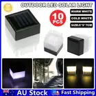 1-10PCS Square Waterproof LED Solar Light Fence Post Pool Garden Lamp Decor AU