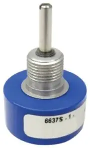 Bourns 6637-Series ROTARY POTENTIOMETER 22.2x3.18mm Shaft 10kΩ Continuous Turns
