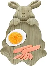 Obesntln Serving Bowl, Easter Plate, N-Shaped Kitchen Plates, Easter Wood Serving State Adjustment Boards Spring Decorative Snack Cheese Cheese Plate for Holiday