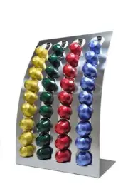 NEW Nespresso Coffee Capsules Pod Holder Stand/Dispenser Stainless Steel