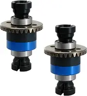 2Pcs Assembled Differential 30T 0.8Mod Upgrade Parts for ARRMA 1/18 Granite GROM, Typhon GROM, 1/14 Mojave GROM(Black-Blue)