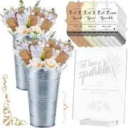 153 PCS Wedding Sparkler Set 150 Pcs Lace Wedding Sparkler Tags 1 Acrylic Send o