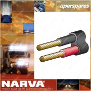 Narva 50A 6mm Twin Core Sheathed Cable 30M Red Colour/Black with Black Sheath