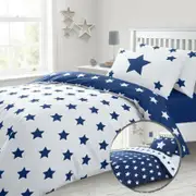 Navy Stars Quilt/Doona Cover Set