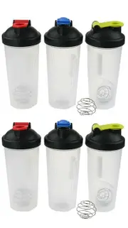 6x Protein Shaker Supplement Drink 600ml