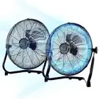 Vie Air High Velocity Floor Fan 2/Pack 20" Metal Black w/ Adjustable Tilt Head