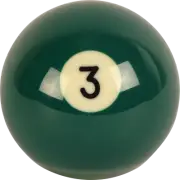 Individual Aramith #3 Premier 2 1/8 Replacement Pool Ball - RBANS2.125