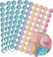 600 Pcs Pronoun Stickers They Them Gender Identity Labels 1 inch He Him She Her Name Tag Sticker My Pronoun are Labels Pronouns Name Badges Stickers for Party Conference Kids Boys Girls