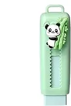 Push Out up Erasers - Kids Cartoon Panda Push Pull Slide Pencil Erasers | Cute Rubber School Supplies for Writing, Painting, Drawing Clean Tool