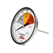 Flaming Coals BBQ Smoker Thermometer Gauge | Fits Hark & Texas Offset Smokers