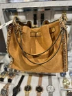 Michael Kors Mina Large Shoulder Leather Tote Bag Handbag Purse (Deer) Ladies MK