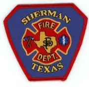 TEXAS TX SHERMAN FIRE DEPARTMENT NICE SHOULDER PATCH POLICE SHERIFF