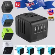 3.4/5A Universal Travel Power Adapter 3USB &Type-C US/UK/EU/AU Plug Converter