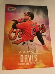 2017 Topps Bunt Jumbo 5x7 Vapor Chris Davis Orioles VCD #'d 12/49