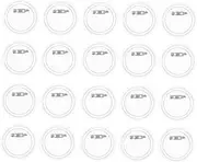 PHENOFICE 20pcs Empty Acrylic Badge Pin Buttons for DIY Crafts Durable and Lightweight Photo Badges for Clothing Shoes and Creative Projects