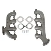 8506HKR Hooker BlackHeart LS Swap Exhaust Manifolds - Rear Dump SBC Exit -