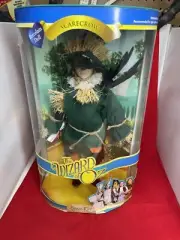WIZARD OF OZ SCARECROW PORCELAIN DOLL 14-Inch Brass Key Keepsakes 2005