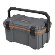 RIDGID Pro Gear Modular Cold Box Handles Lockable Stackable Tool Storage Resin