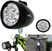 Vintage Retro Bicycle Bike Front Light Lamp 7 LED Fixie Headlight with Bracke...
