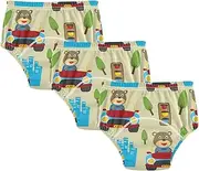 Baby Boys Underwear Potty Training Pants Leakproof Night Time Potty Training Underwear Training Pants for Infant 5T Cute Bear Cartoon Brown