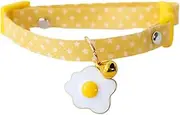 AIMALL Cute Pet Collar Kitten & Dog Safety Buckle Necklace with Bell – Adjustable Bright Cartoon Jewelry, Reflective Strip for Safety